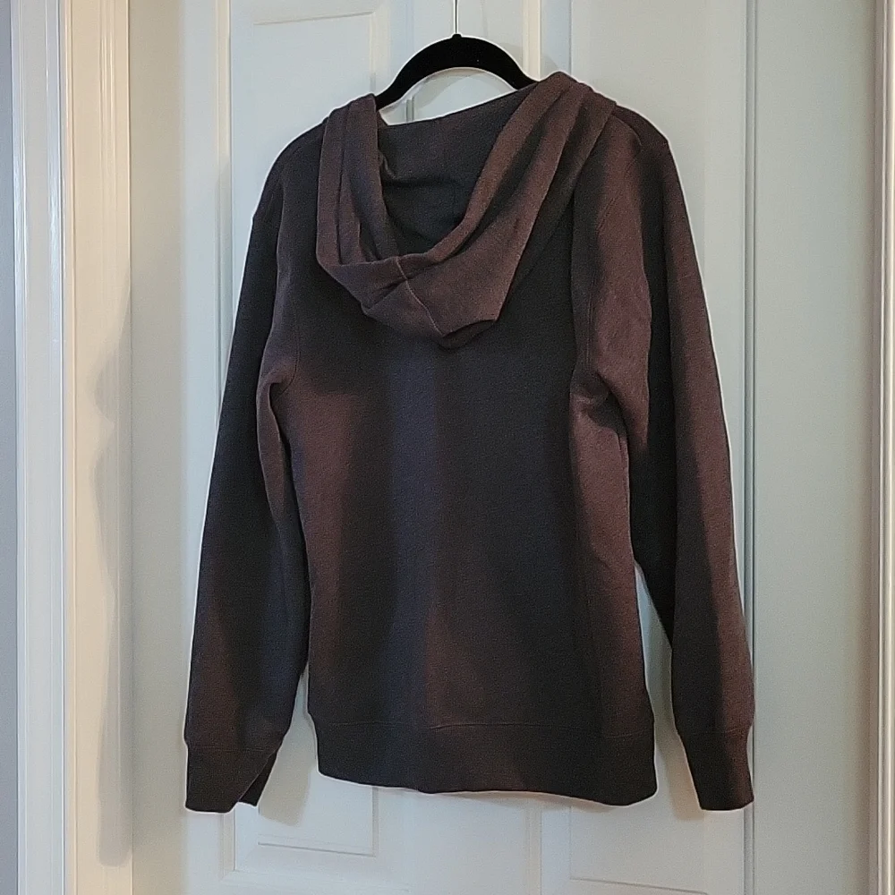 Gap steel gray hooded zippered sweatshirt xxl